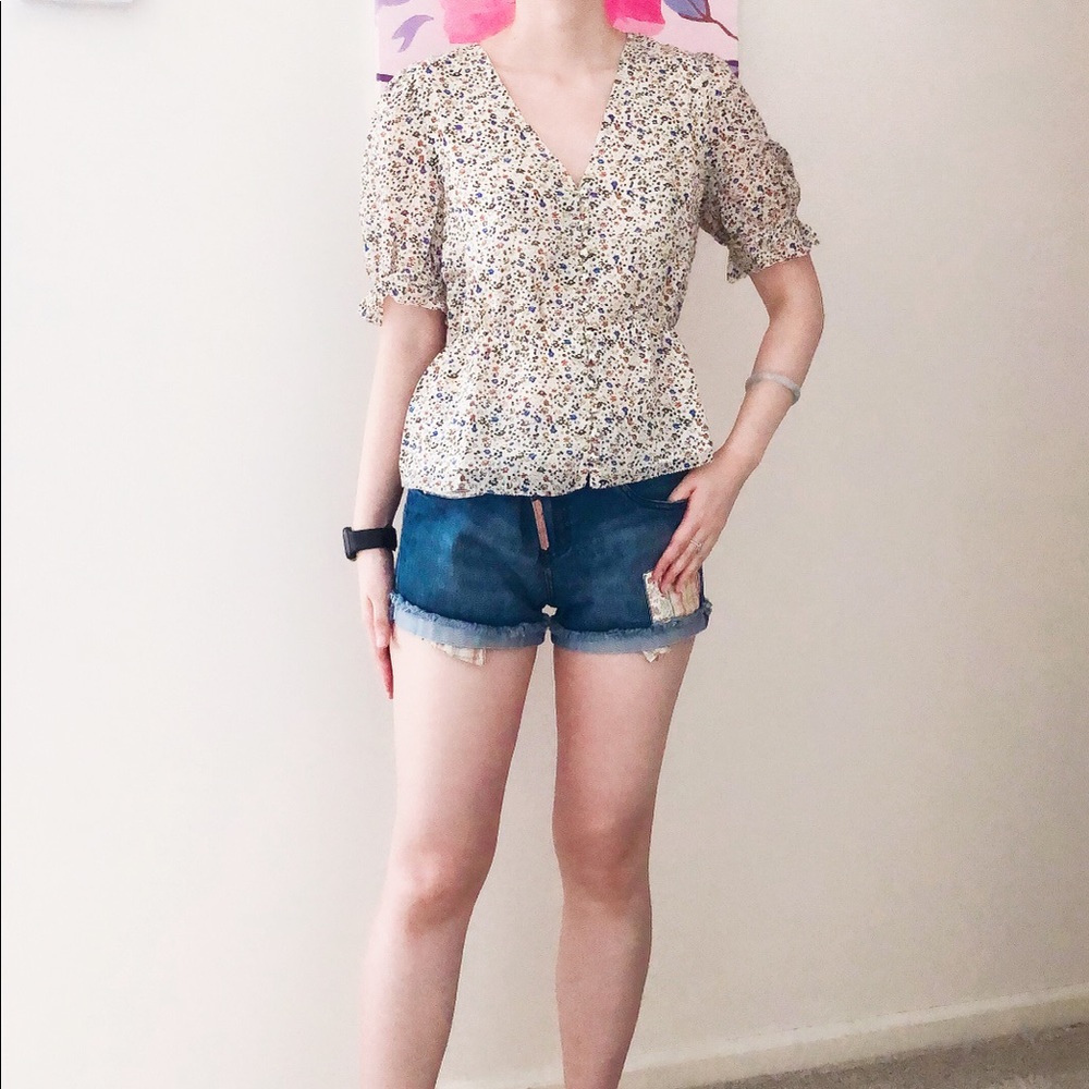 Madewell Silk Sleeve Top